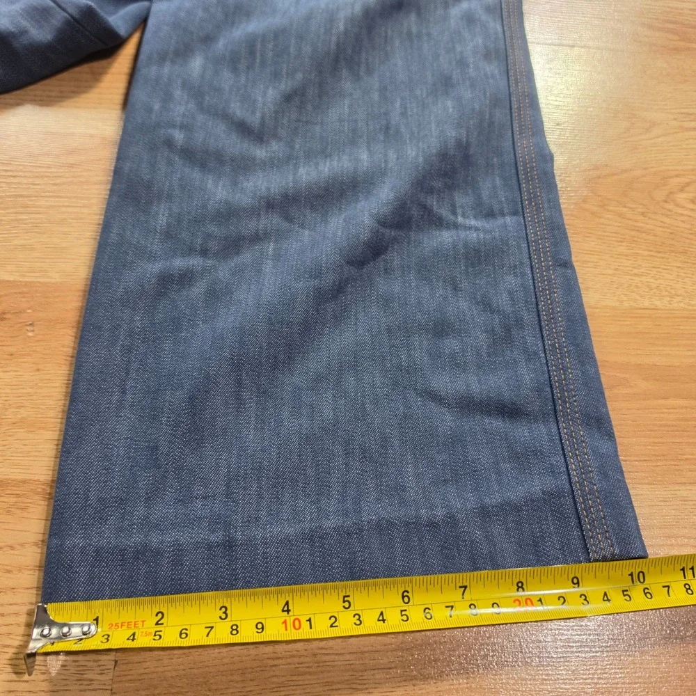 Vintage Levis Jeans Men 36x32 Blue Orange Tab Wide Leg Scovill Zip Pants 70s